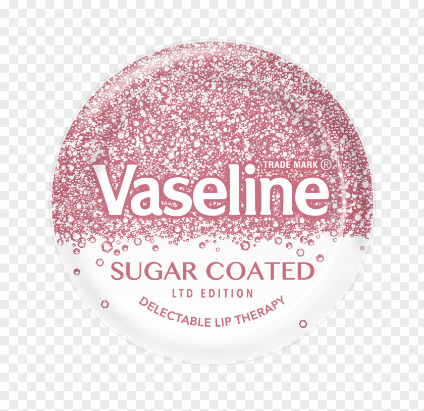 Coated Lip Balm Vaseline Therapy Tin VASELINE Limited Edition Pink Bubbly PNG