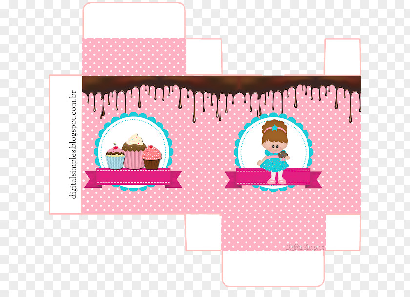 Party Paper Cupcake Ice Cream Convite PNG