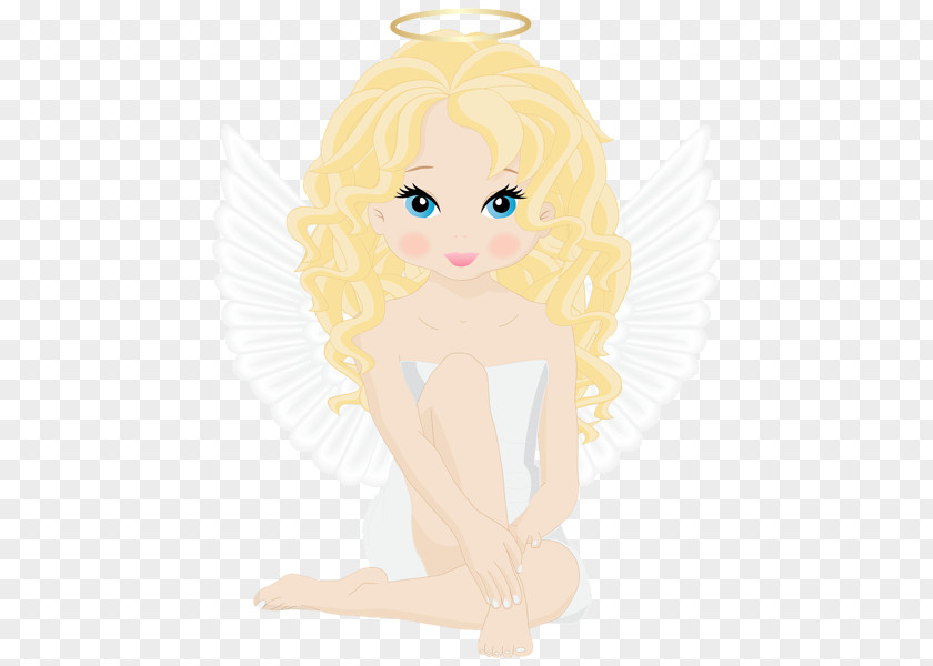 Cartoon Stickers Angel Fairy Barbie Blond Illustration PNG