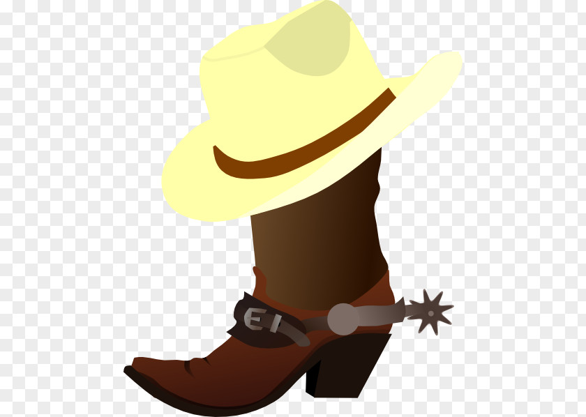 Cowboy Cartoon Cliparts Hat N Boots Boot Clip Art PNG
