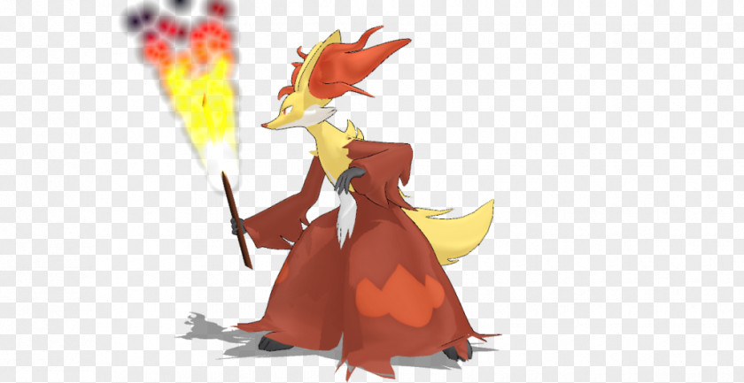 Delphox MikuMikuDance Braixen Fennekin PNG