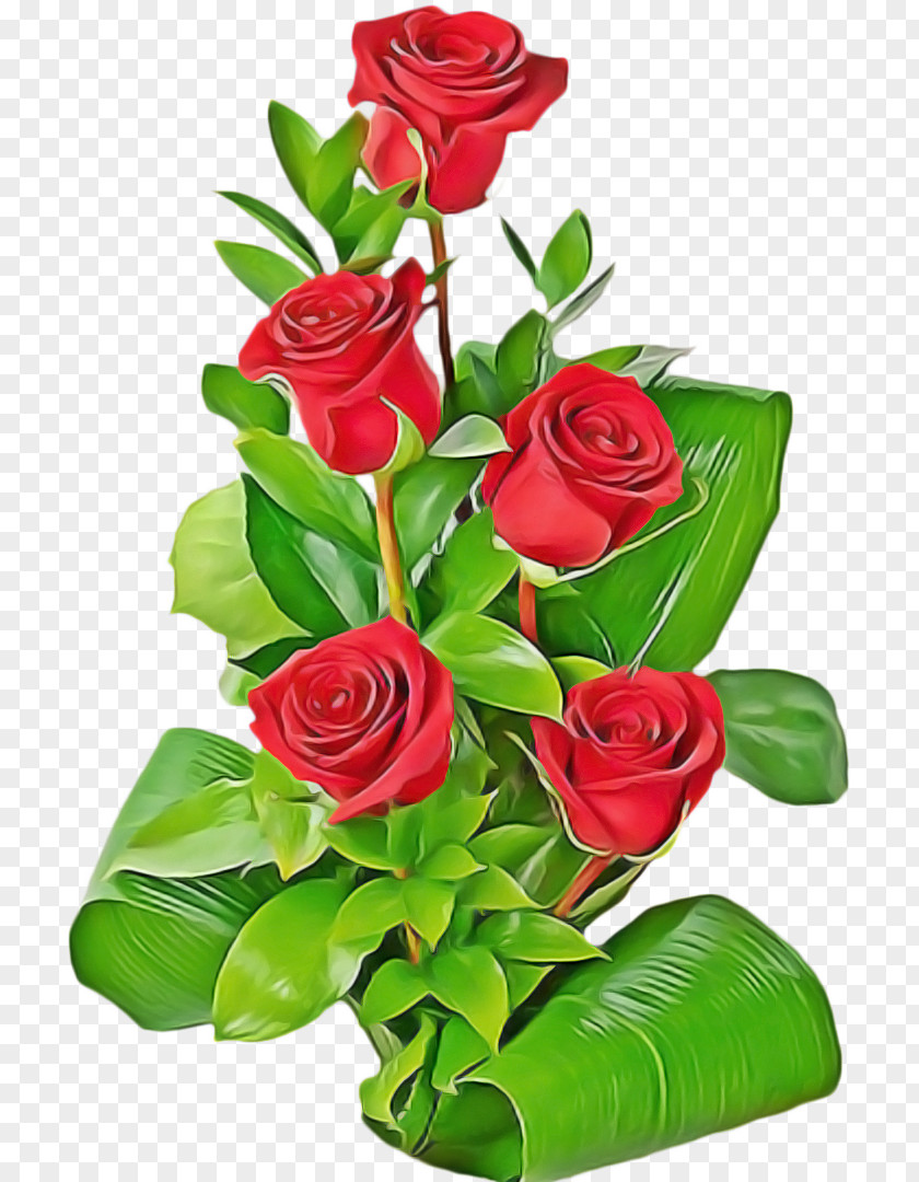 Bud Floral Design Valentines Day Background PNG