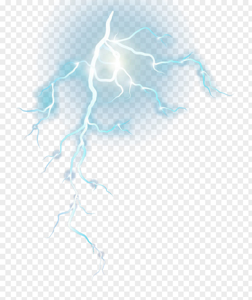 Blue Lightning Strikes Graphic Design Pattern PNG