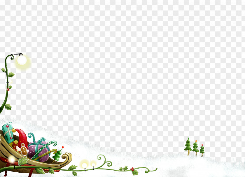 Cartoon Christmas Snow Background Santa Claus Display Resolution Wallpaper PNG