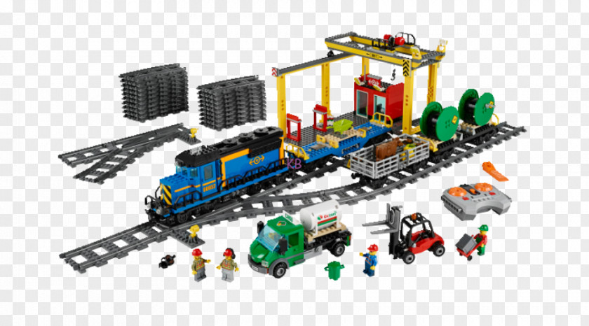 Custom Lego Cities LEGO 60052 City Cargo Train 7939 60050 Station PNG