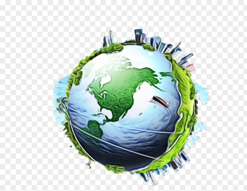 Logo Planet Earth World Globe PNG
