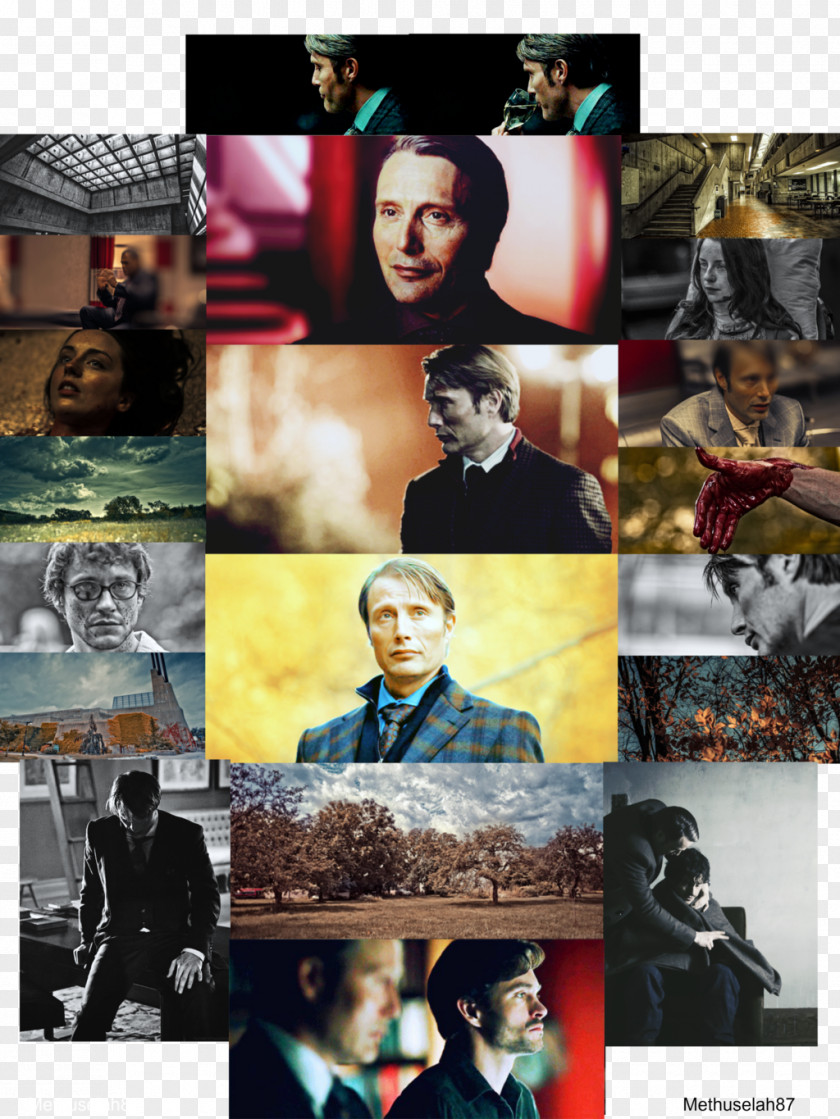 Mads Mikkelsen Collage Poster Photomontage Film PNG