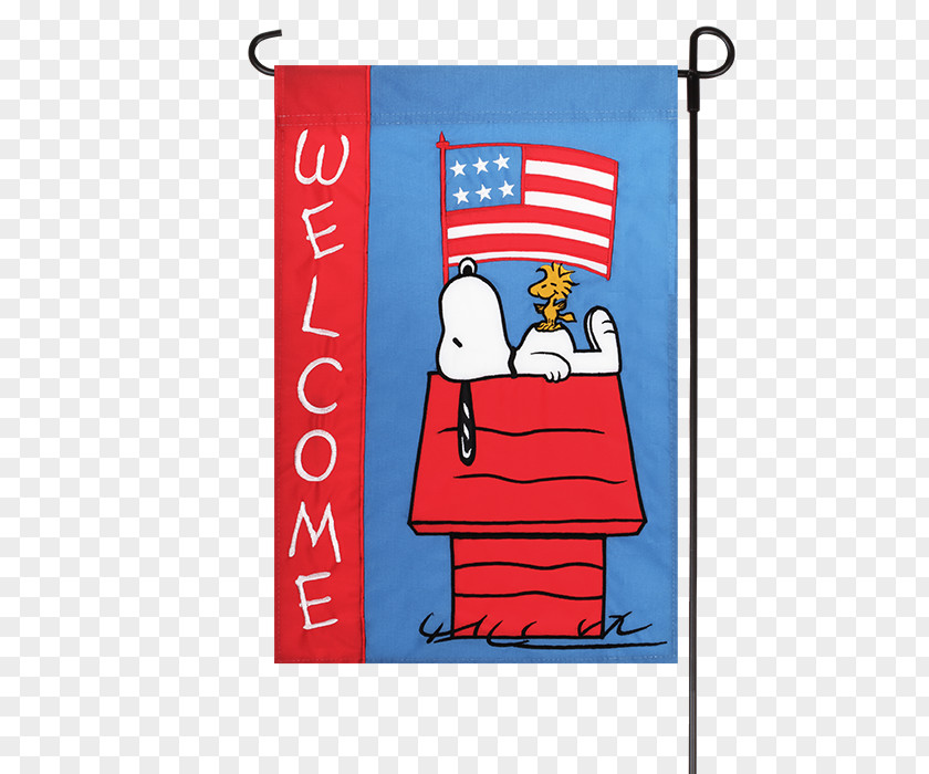 Snowman Applique Garden Flag Snoopy Woodstock United States Of America Peanuts Amazon.com PNG