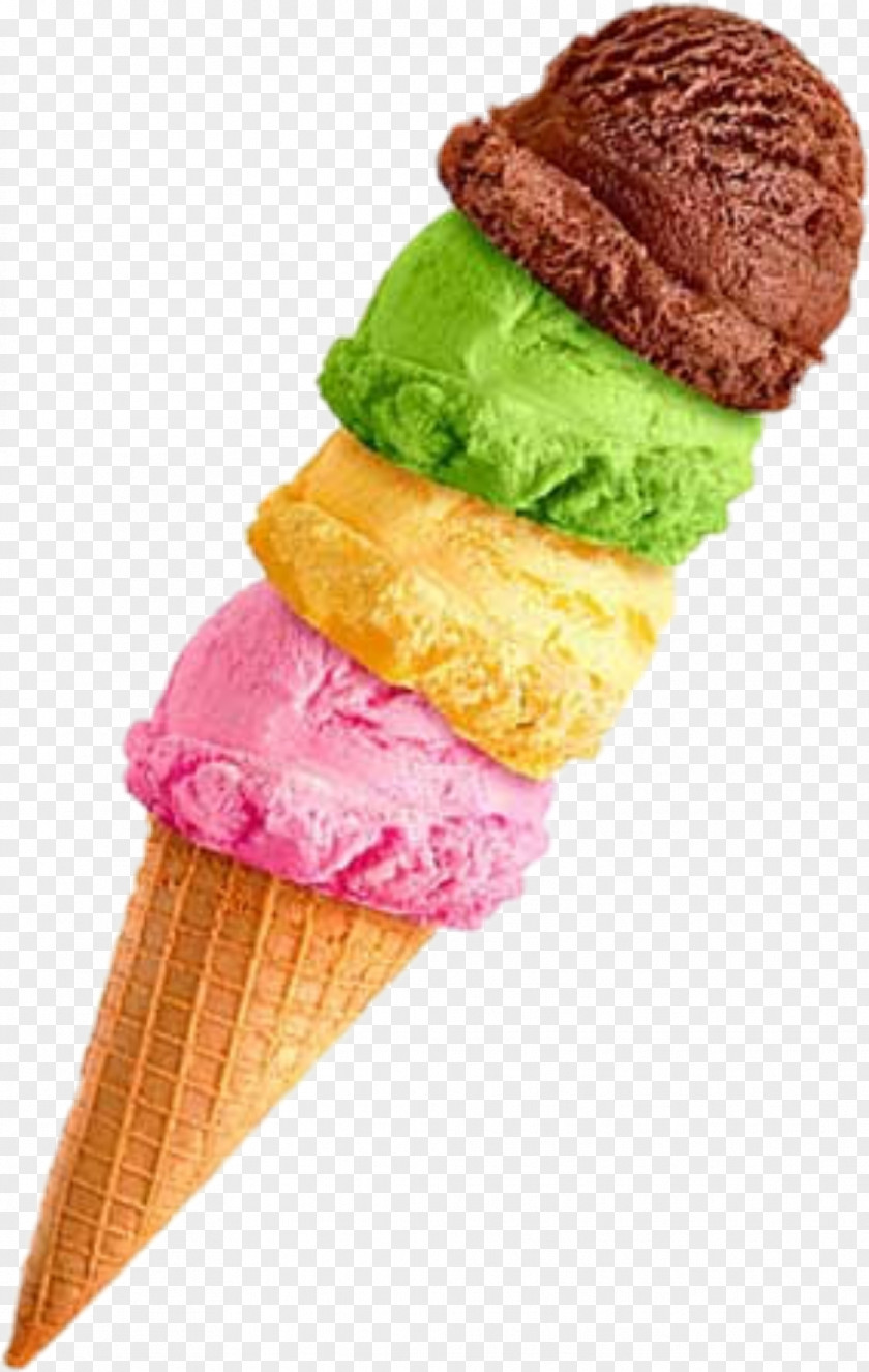 Baked Goods Spumoni Ice Cream Cone Background PNG