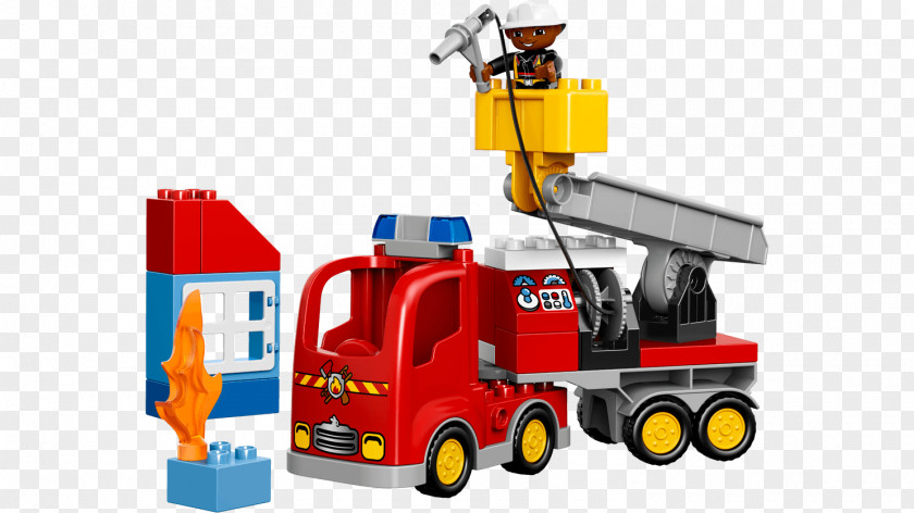 Fire Truck Lego Duplo Toy Minifigure Engine PNG