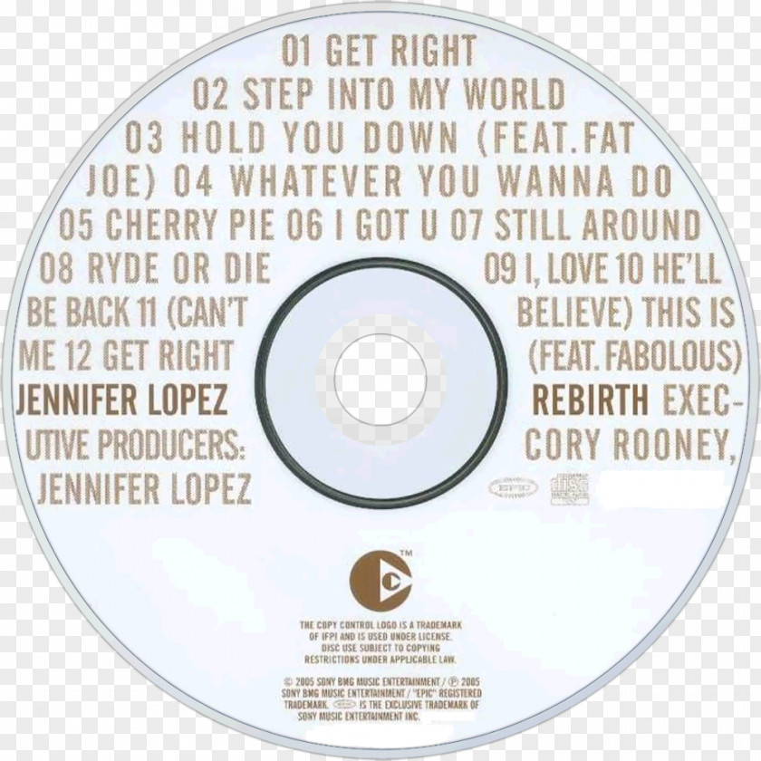 Jennifer Lopez Compact Disc Rebirth Photography Triptych–August 1972 PNG