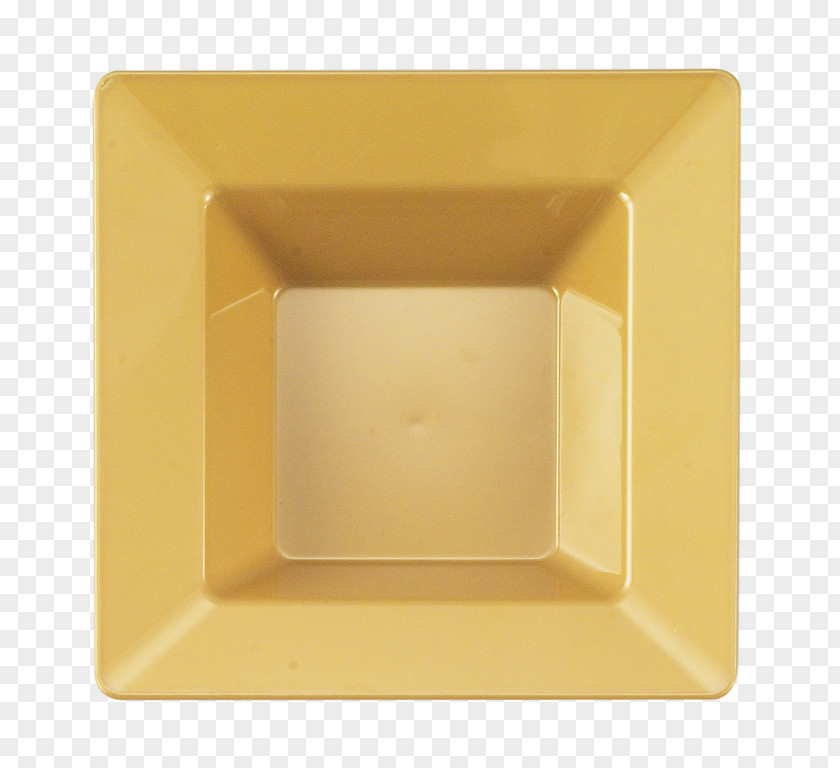 Square Gold Bowl Tableware Disposable Plastic Spoon PNG
