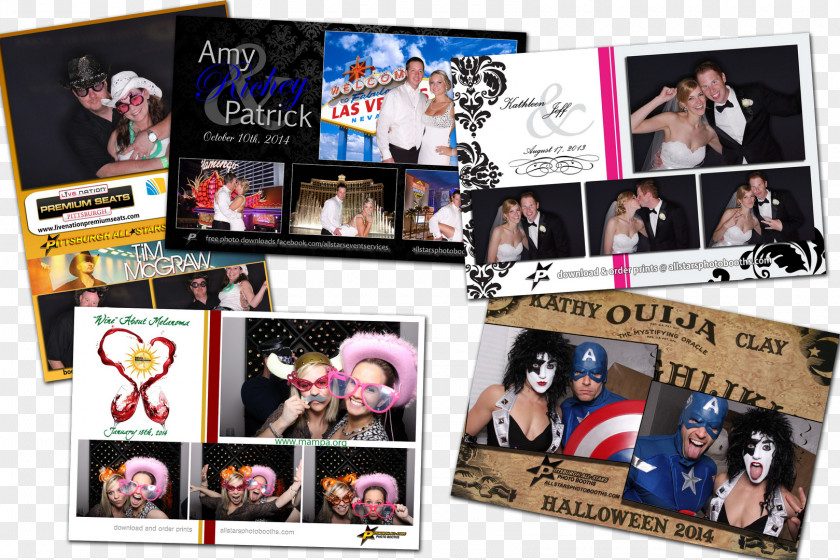 Collage Photo Booth Photograph Design Albums PNG