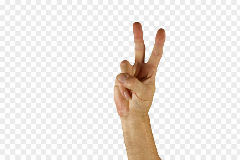 Fingers V Sign Finger Language Peace Hand PNG