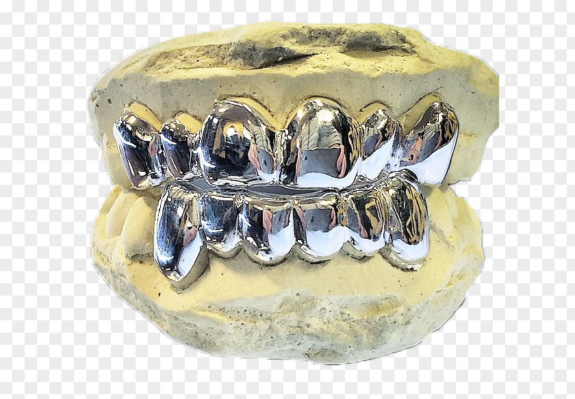 Gold Tooth Grillz Human Smile Jaw PNG
