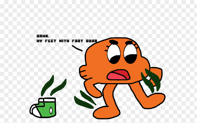 Darwin Watterson Gumball Anais Foot Cartoon PNG
