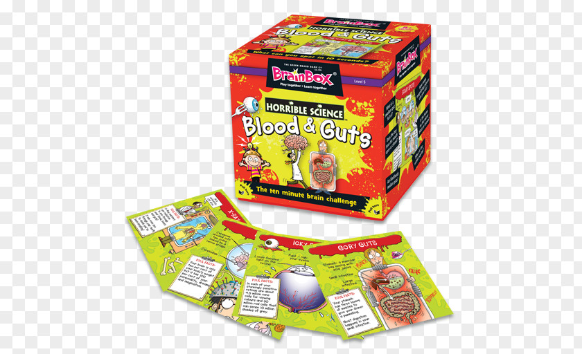 Toy Green Board Games Brainbox Horrible Science Blood And Guts PNG