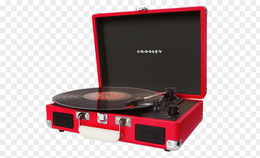 Turntable Phonograph Record Crosley CR8005A-TU Cruiser Turquoise Vinyl Portable Player Sound PNG