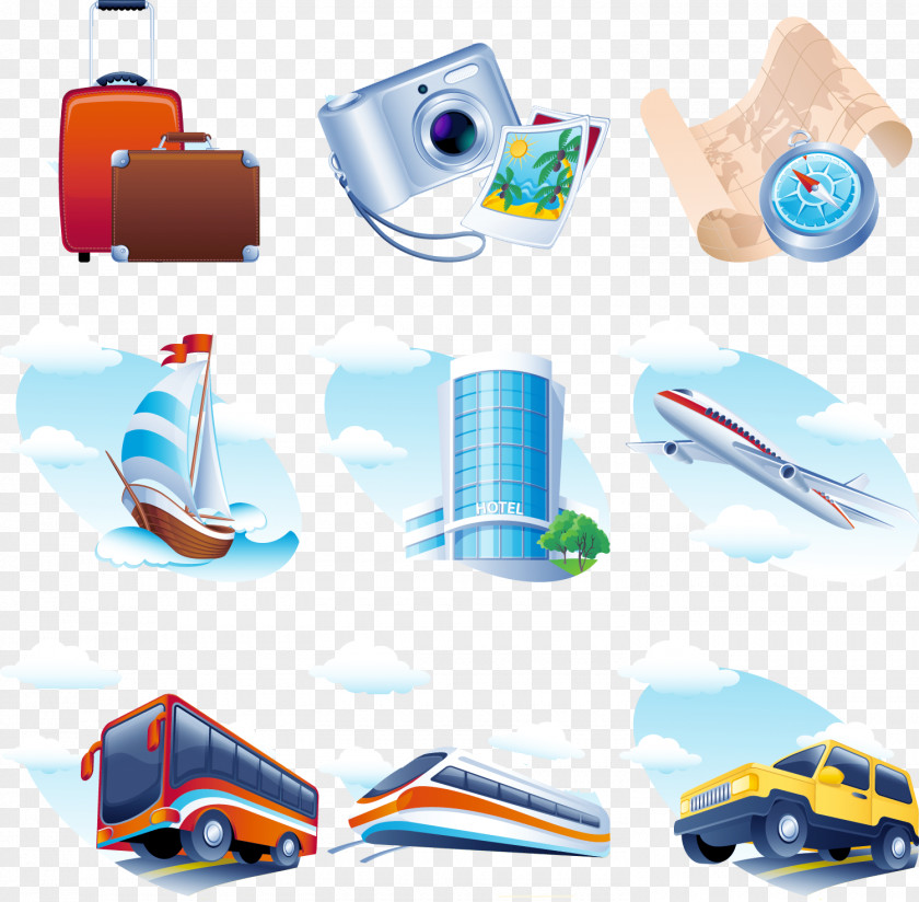 Vector Travel Elements Air Icon PNG