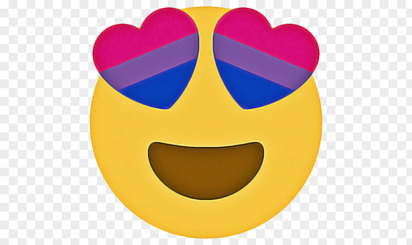 Comedy Happy Heart Emoji Background PNG