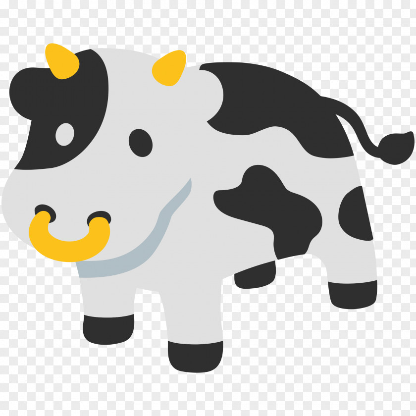 Cow Cattle Emoji Train Symbol SMS PNG