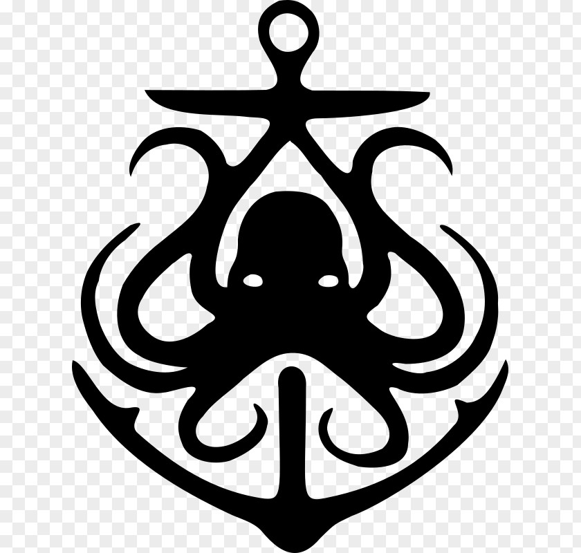 The Octopus Literary Salon Anchor Drawing Clip Art PNG