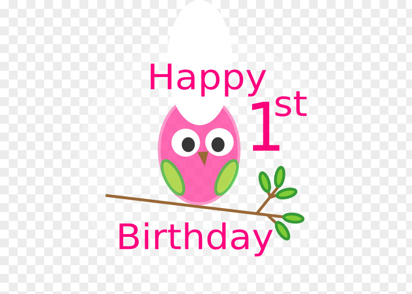 1st Birthday Owl Clip Art PNG