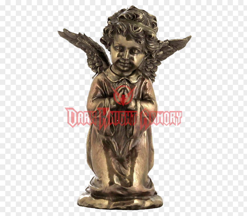Angel Bronze Sculpture Statue Figurine Religion PNG