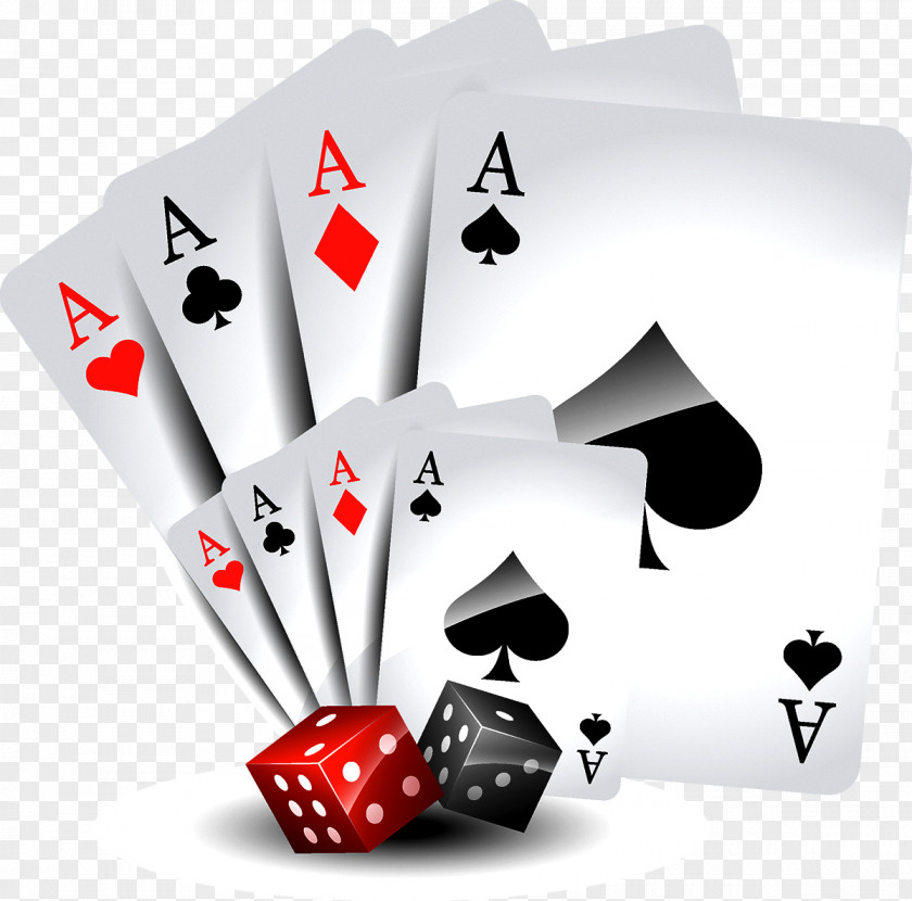 Blackjack Casino Game Gambling Poker PNG game Poker, dice, two sets of ace cards and dice art clipart PNG