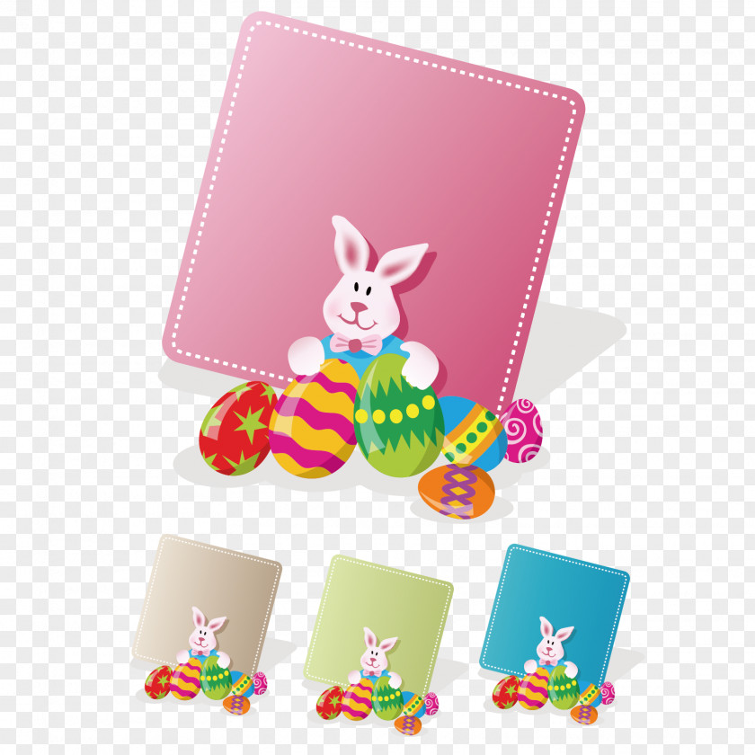 Easter Cartoon Image Vector Material Bunny Egg Clip Art PNG