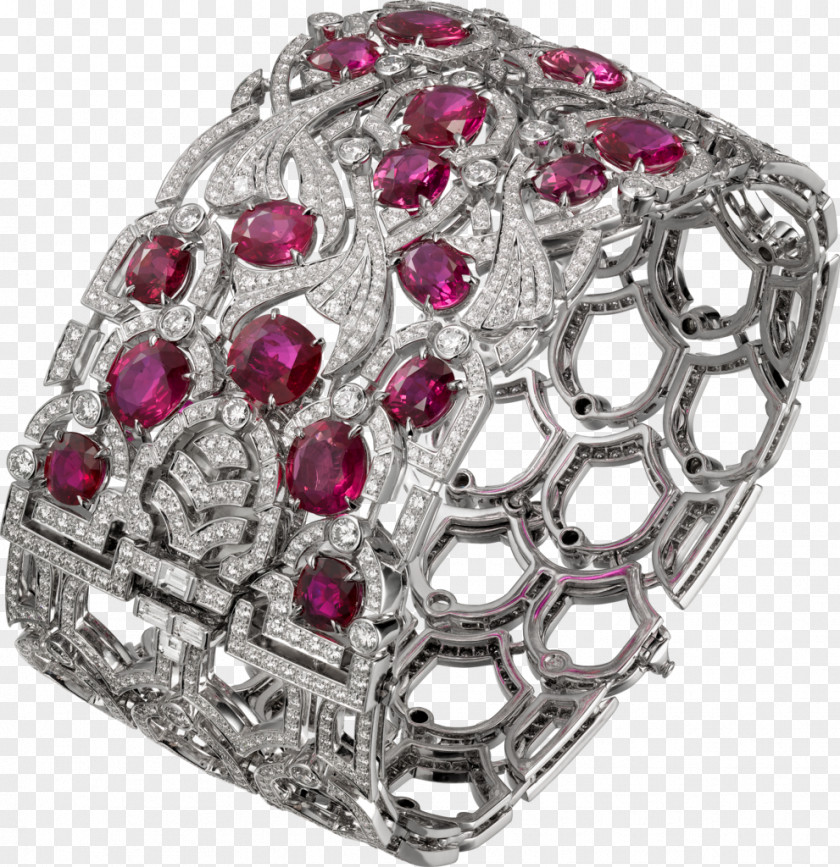 Ruby Jewellery Watch Quartz Clock PNG