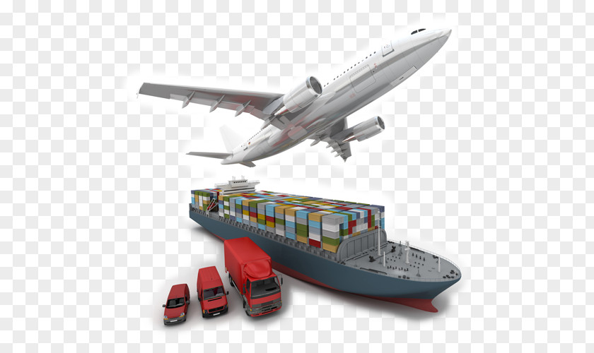 Airplane Freight Transport Cargo Ship PNG
