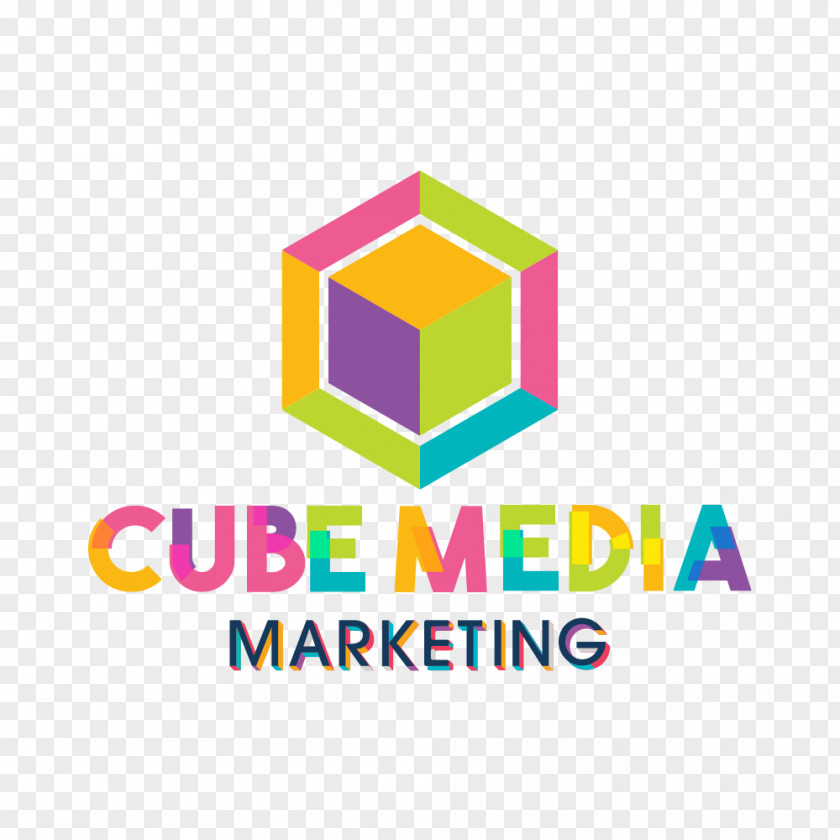 Cube Logo Media Marketing Business Brand Social Video PNG