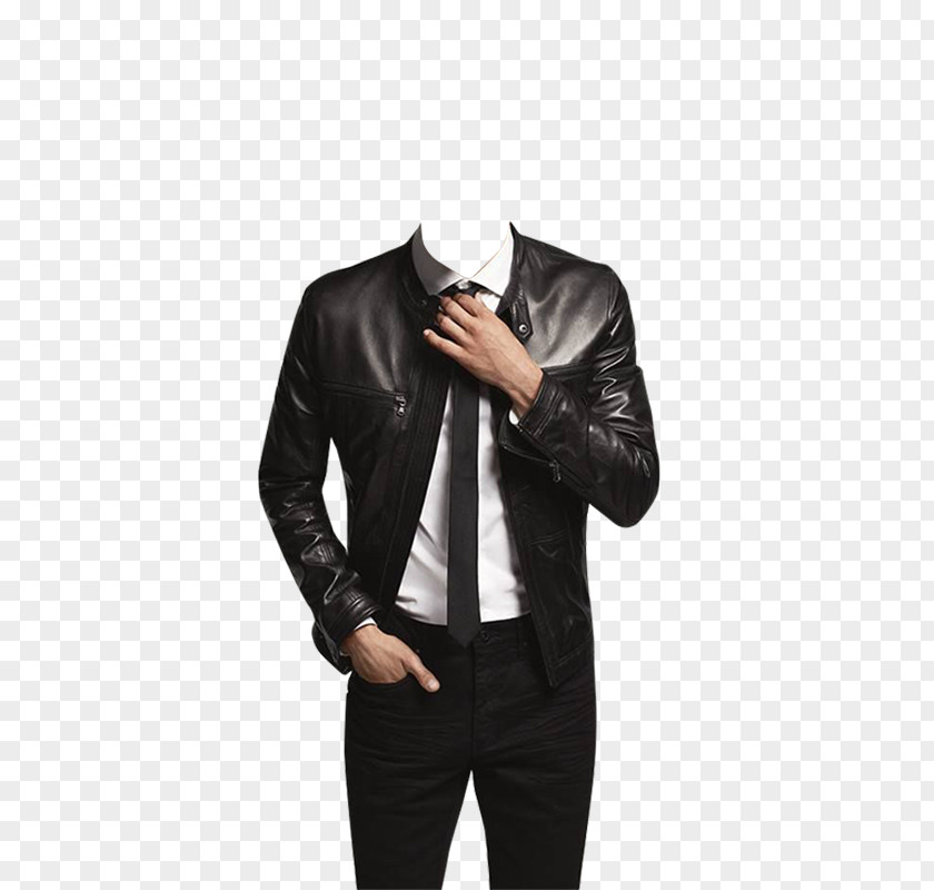 Jacket The Black Leather Clothing Coat PNG