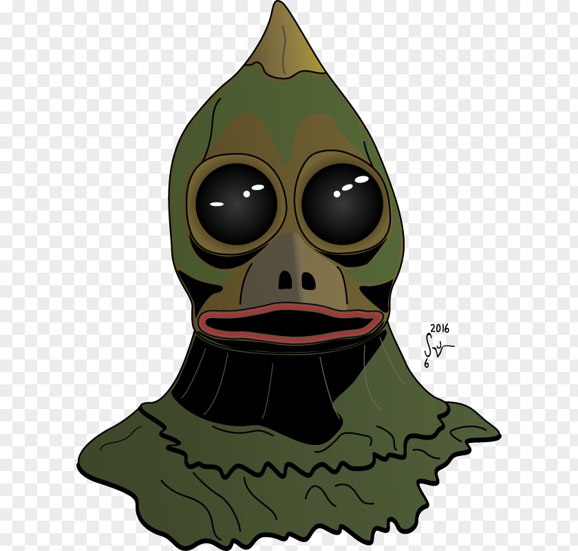Amphibian Green Cartoon Headgear PNG