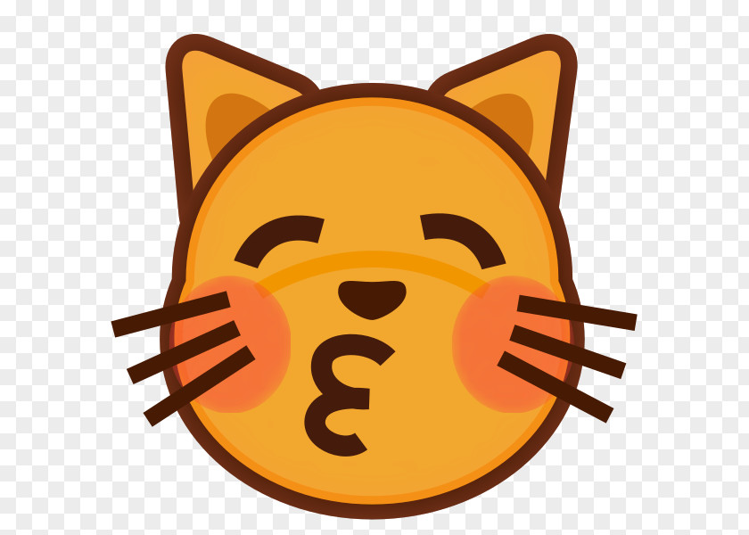 Closed Eyes Cat Kitten Felidae Emoji Face PNG