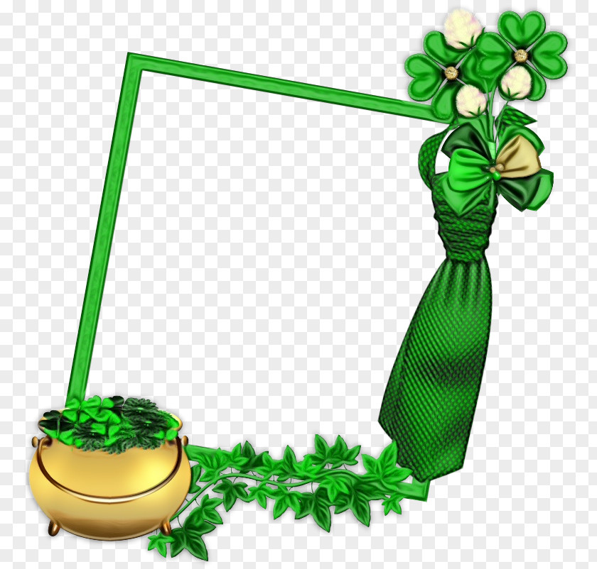 Clover Symbol Green Leaf Background PNG