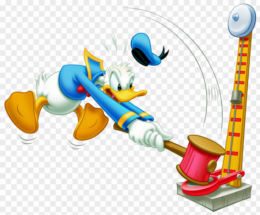 Donald Duck Mickey Mouse Hammer High Striker Clip Art PNG