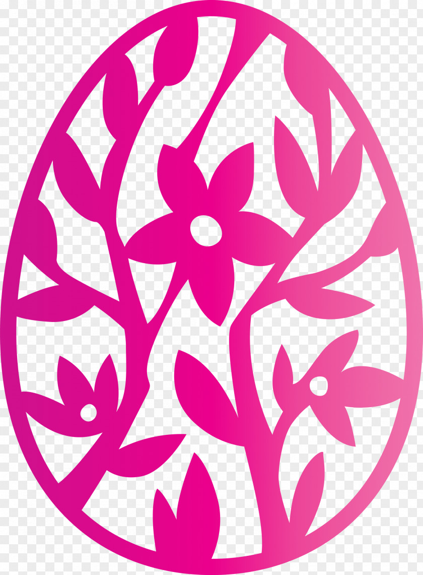 Easter Floral Egg Day PNG