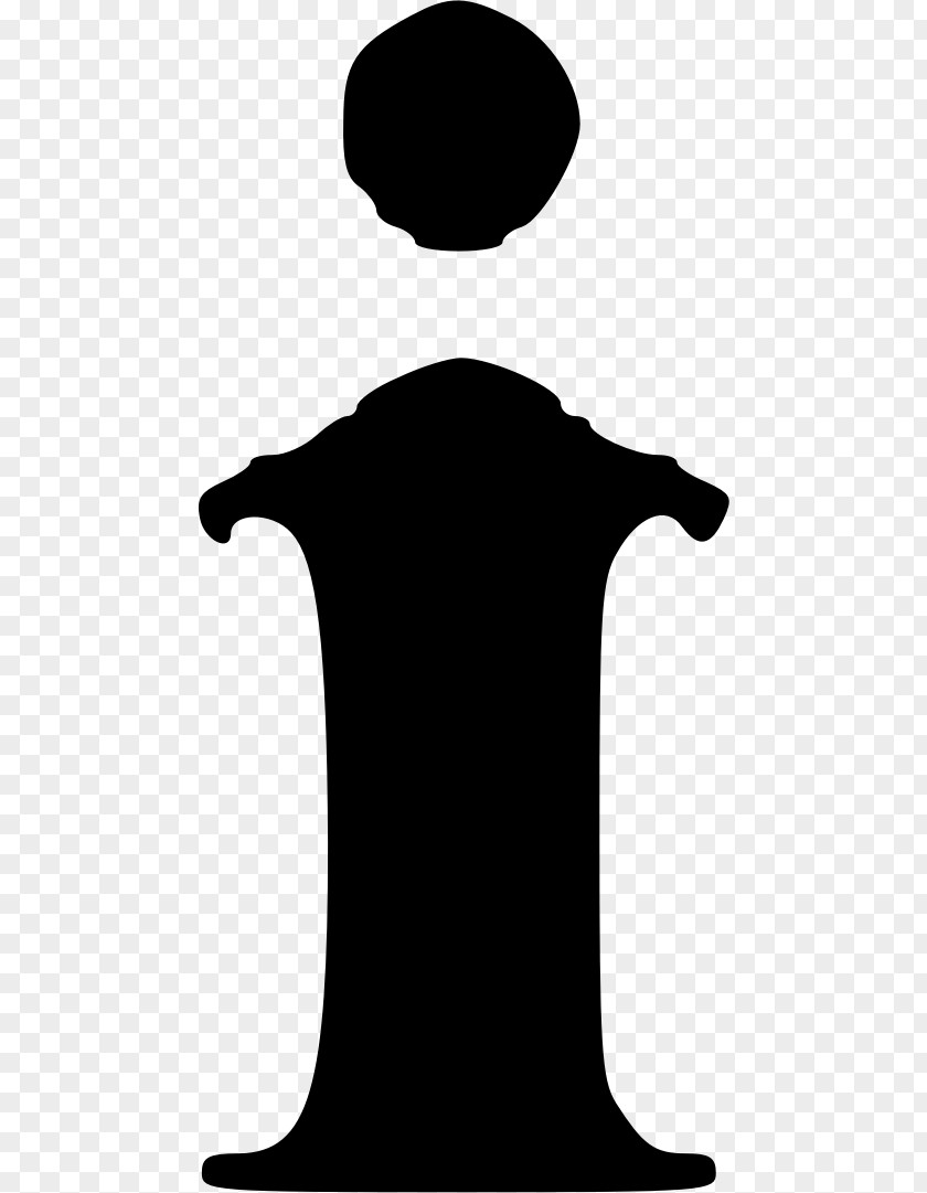 Silhouette Neck White Clip Art PNG