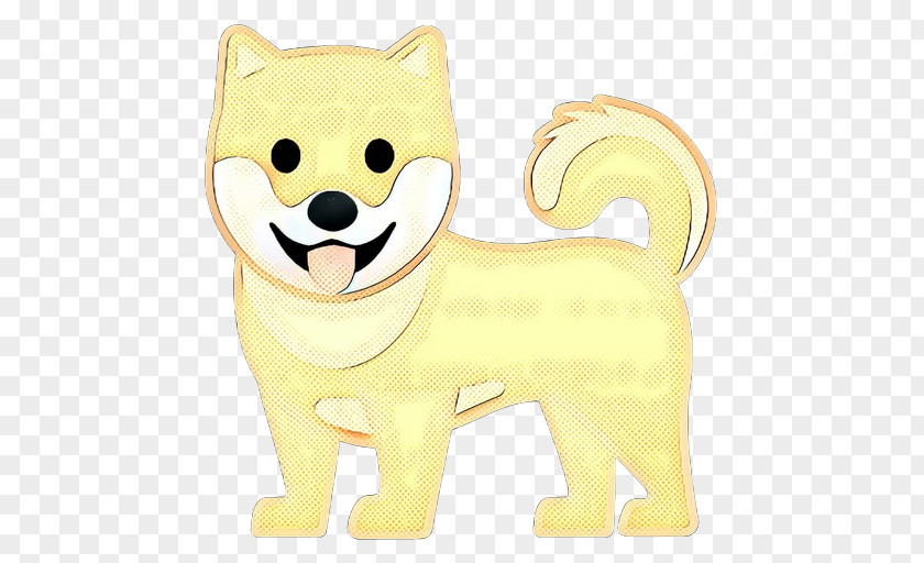 Akita Cartoon Dog Shiba Inu Animal Figure Yellow PNG