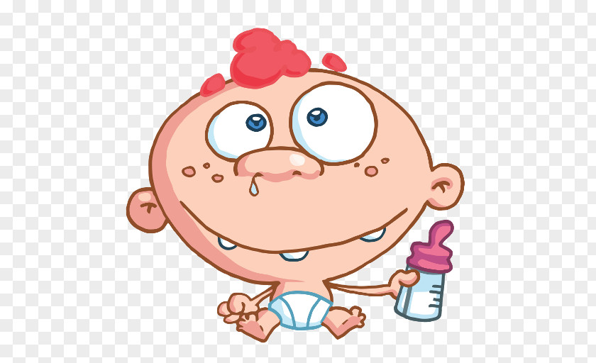 Baby Bottle Cartoon Clip Art Diaper Infant Openclipart Image PNG