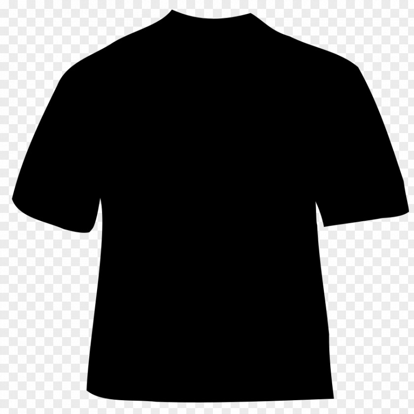 Black T-Shirt Clip Art T-shirt And White Shoulder PNG
