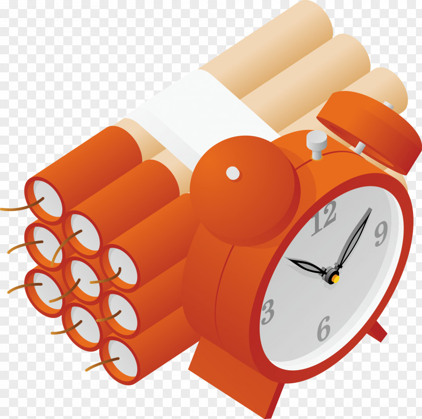 Explosives And Clocks Alarm Clock Explosive Material PNG