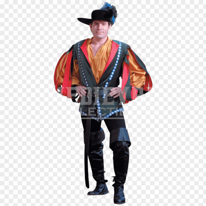 Italy Costume Doublet Renaissance Dress PNG