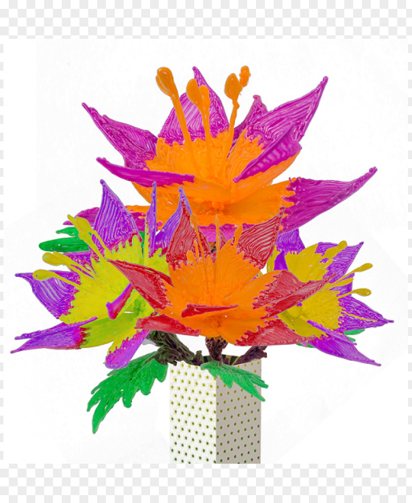 Pen Floral Design 3D Printing 3Doodler PNG