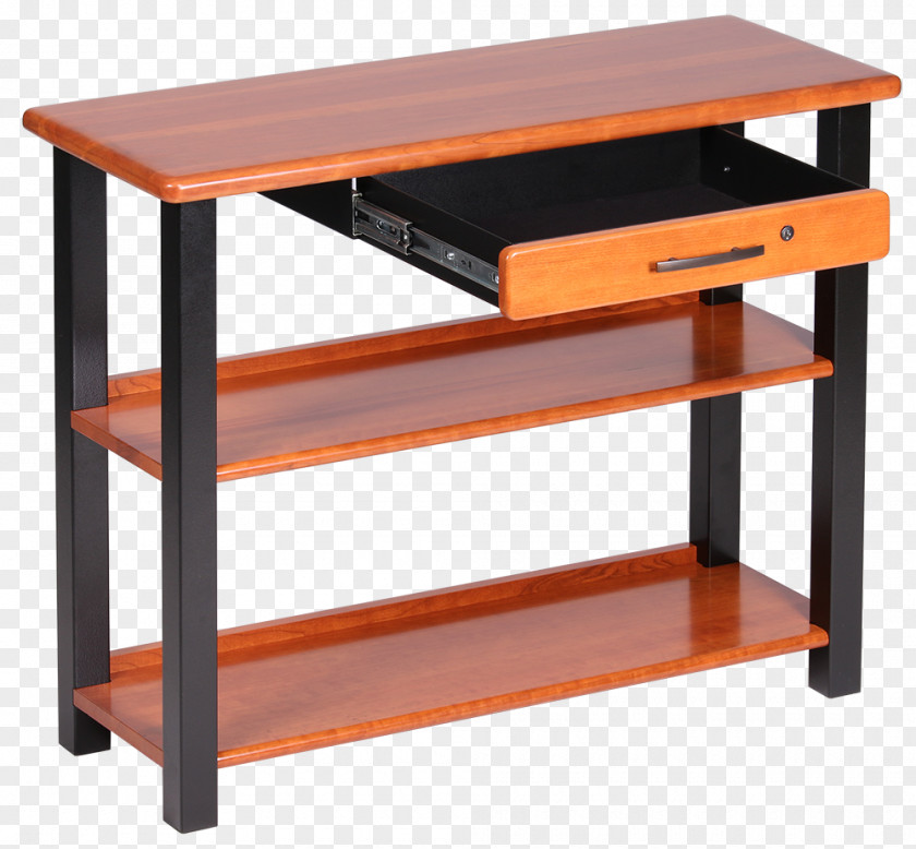 Small Table Bookcase Drawer Shelf Desk PNG