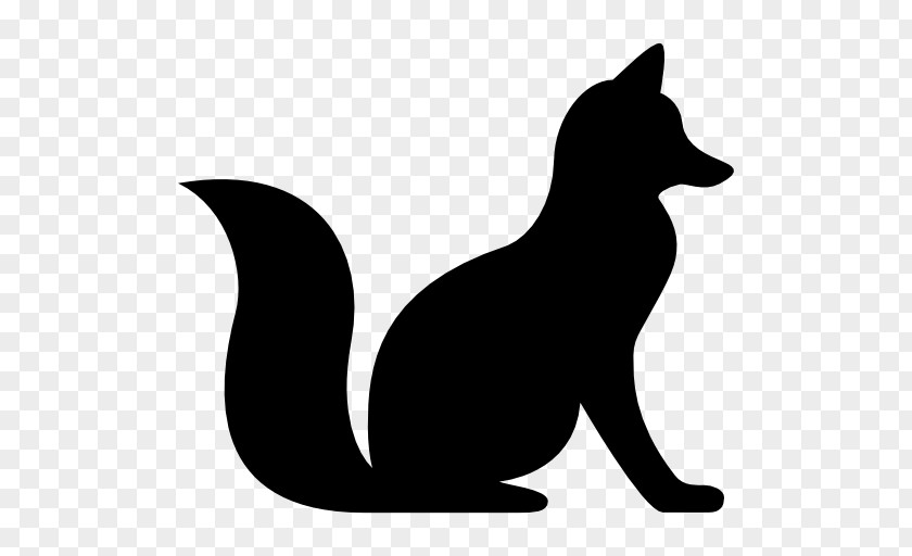 Vector Fox Silhouette Clip Art PNG