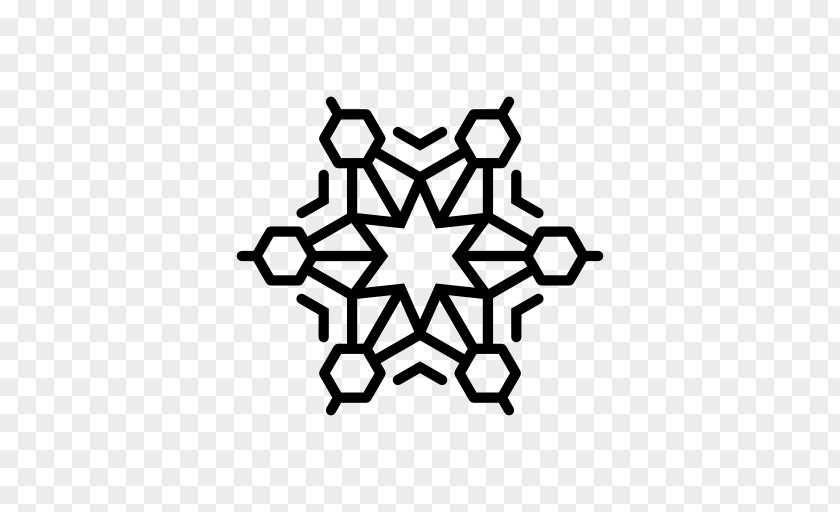 Free Stock Snow Buckle Snowflake Hexagon Shape PNG