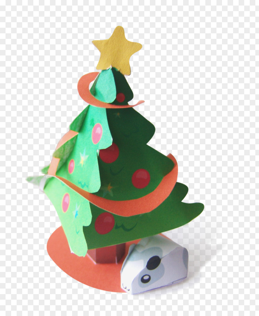Guinea Pig Paper Model Christmas Tree Toys PNG
